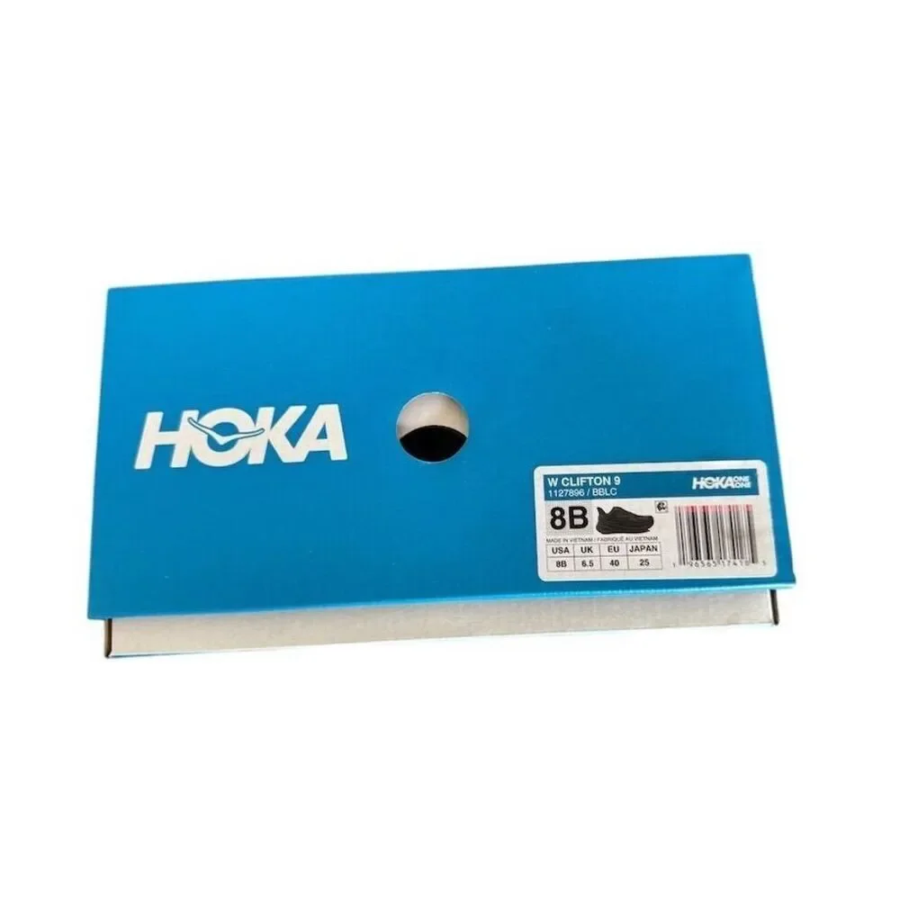 Hoka Clifton 9 Women's Running Shoes Black Size 8B Lightweight Sneakers - Picture 11 of 12